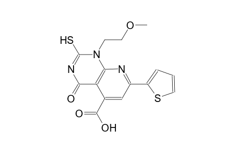 pyrido[2,3-d]pyrimidine-5-carboxylic acid, 1,4-dihydro-2-mercapto-1-(2-methoxyethyl)-4-oxo-7-(2-thienyl)-