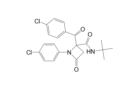 N-tert-Butyl-2-(4-chlorobenzoyl)-1-(4-chlorophenyl)-4-oxoazetidine-2-carboxamide