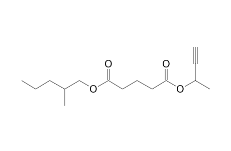 Glutaric acid, but-3-yn-2-yl 2-methylpentyl ester