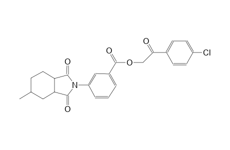 benzoic acid, 3-(octahydro-5-methyl-1,3-dioxo-2H-isoindol-2-yl)-, 2-(4-chlorophenyl)-2-oxoethyl ester