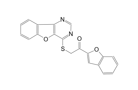 1-(1-benzofuran-2-yl)-2-([1]benzofuro[3,2-d]pyrimidin-4-ylsulfanyl)ethanone