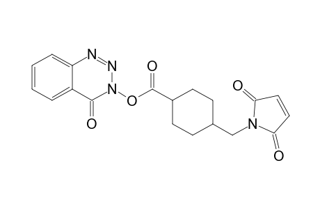 3,4-Dihydro-4-oxo-1,2,3-benzotriazin-3-yl 4-maleimidomethylcyclohexanoate