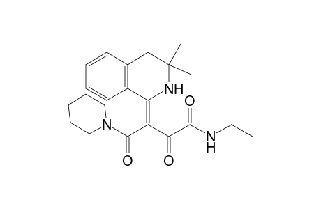 (3E)-3-(3,3-dimethyl-2,4-dihydroisoquinolin-1-ylidene)-N-ethyl-2,4-bis(oxidanylidene)-4-piperidin-1-yl-butanamide