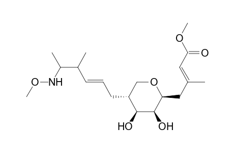 2-Butenoic acid, 3-methyl-4-[tetrahydro-3,4-dihydroxy-5-[5-(methoxyamino)-4-methyl-2-hexenyl]-2H-pyran-2-yl]-, methyl ester, [2S-[2.alpha.(E),3.beta.,4.beta.,5.alpha.(2E,4S*,5R*)]]-