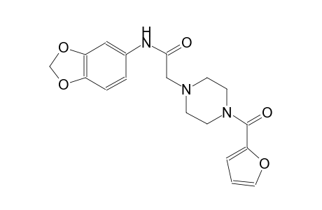 1-piperazineacetamide, N-(1,3-benzodioxol-5-yl)-4-(2-furanylcarbonyl)-