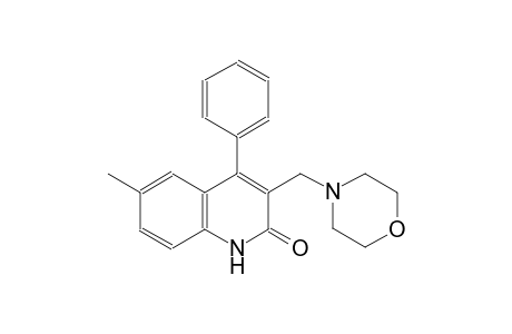 6-methyl-3-(4-morpholinylmethyl)-4-phenyl-2(1H)-quinolinone