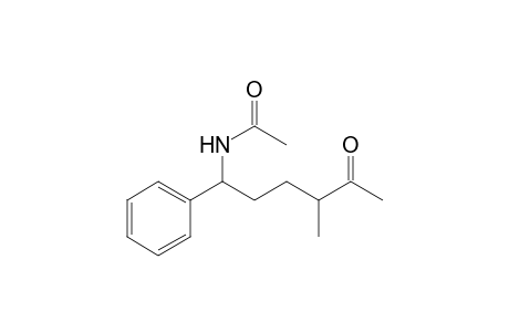 N-(4-methyl-5-oxo-1-phenylhexyl)acetamide