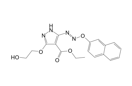 5-[(2'-naphhtalenyloxy)azo]-3-(2'-hydroxyethoxy)-4-ethoxycarbonyl-1H-pyrazole
