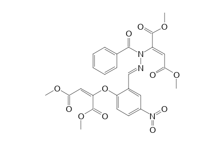 Dimethyl 2-[2-({2-Benzoyl-2-[(Z)-1,4-dimethoxy-1,4-dioxobut-2-en-2-yl]hydrazono}methyl)-4-nitrophenoxy]maleate