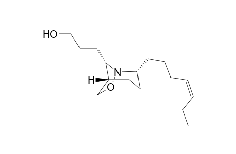 (2R*,5S*,8S*)-8-(3-Hydroxypropyl)-2-([(Z)-hept-4-enyl)-7-oxa-1-azabicyclo[3.2.1]octane