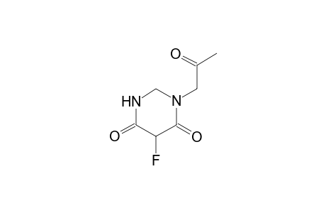 1-Acetonyl-5-fluoro-hexahydropyrimidine-4,6-dione