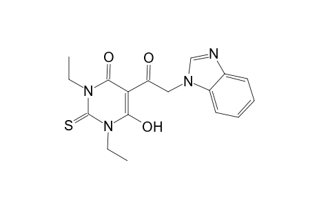 5-(2-Benzoimidazol-1-yl-acetyl)-1,3-diethyl-6-hydroxy-2-thioxo-2,3-dihydro-1H-pyrimidin-4-one