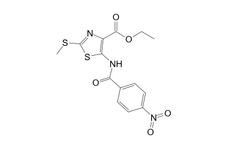 2-(methylthio)-5-[(4-nitrobenzoyl)amino]thiazole-4-carboxylic acid ethyl ester