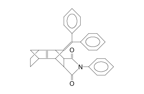 15-Diphenylmethylene-6-phenyl-6-aza-5,7-dioxa-syn-pentacyclo(9.2.1.1/3,9/.0/2,10/.0/4,8/)pentadec-2(10)-ene