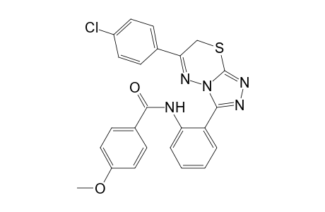 N-[2-[6-(4-chlorophenyl)-7H-[1,2,4]triazolo[3,4-b][1,3,4]thiadiazin-3-yl]phenyl]-4-methoxy-benzamide