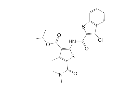 isopropyl 2-{[(3-chloro-1-benzothien-2-yl)carbonyl]amino}-5-[(dimethylamino)carbonyl]-4-methyl-3-thiophenecarboxylate