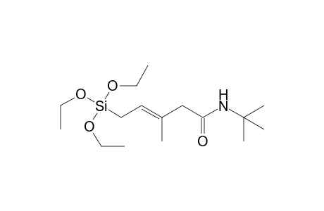 (E)-N-tert-butyl-3-methyl-5-(triethoxysilyl)pent-3-enamide