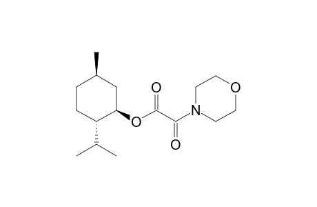 morpholin-4-yl-oxo-acetic acid-(1R,2S,5R)-2-isopropyl-5-methylcyclohexyl ester