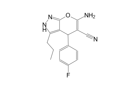 6-amino-4-(4-fluorophenyl)-3-propyl-2,4-dihydropyrano[2,3-c]pyrazole-5-carbonitrile