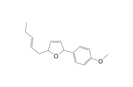 5-(p-Methoxyphenyl)-2-(pent-2-en-1-yl)dihydrofuran
