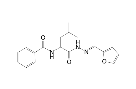 Pentanohydrazide, 2-benzamido-4-methyl-N'-(2-furylmethylene)-