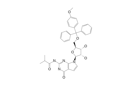 7-[5-O-(4-METHOXYTRITYL)-BETA-D-RIBOFURANOSYL]-2-[(2-METHYLPROPANOYL)-AMINO]-3H-PYRROLO-[2,3-D]-PYRIMIDIN-4(7H)-ONE