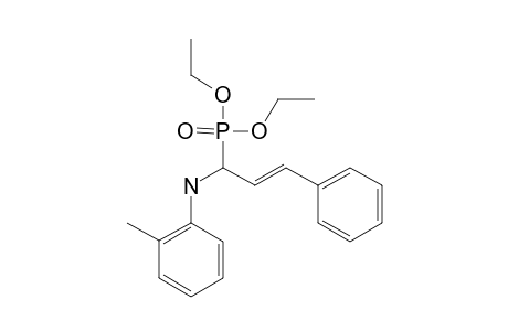 DIETHYL-1-[N-(2-METHYLPHENYL)-AMINO]-3-PHENYL-2-PROPENYL-PHOSPHONATE