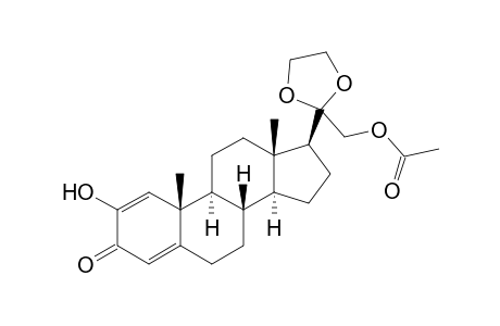 21-Acetoxy-2-hydroxypregna-1,4-diene-3,20-dione - 20-ethylene Ketal