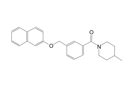4-methyl-1-{3-[(2-naphthyloxy)methyl]benzoyl}piperidine