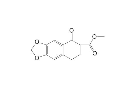 Methyl naphtho[2,3-d]-(1,3)-dioxole-5,6,7,8-tetrahydro-5-oxo-6-carboxylate