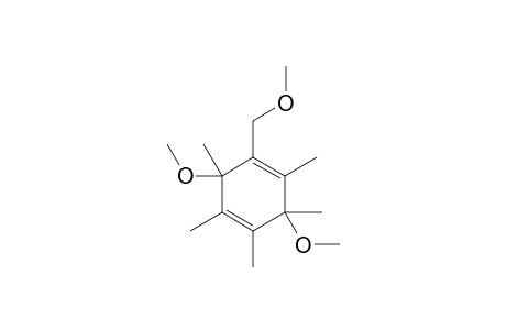 trans-3,6-Dimethoxy-1-(methoxymethyl)-2,3,4,5,6-hexamethylcyclohexa-1,4-diene