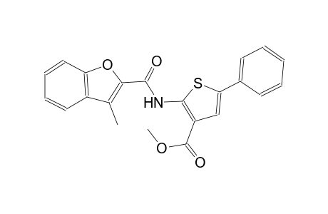 methyl 2-{[(3-methyl-1-benzofuran-2-yl)carbonyl]amino}-5-phenyl-3-thiophenecarboxylate