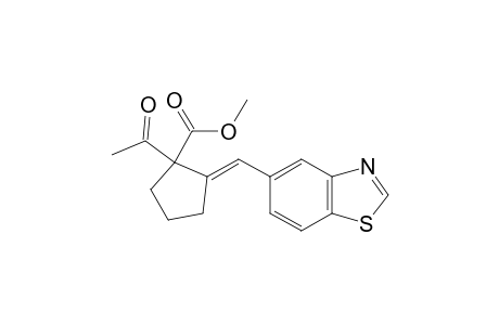 (E)-methyl 1-acetyl-2-(benzo[d]thiazol-5-ylmethylene)cycolpentanecarboxylate