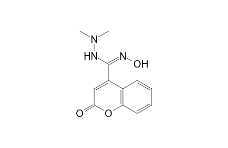N-(dimethylamino)-2-oxo-2H-[1]benzopyran-4-carboxamide oxime