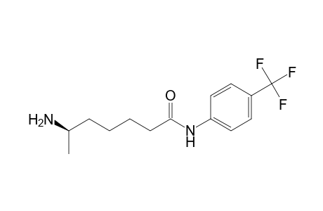 Heptanamide, 6-amino-N-[4-(trifluoromethyl)phenyl]-, (R)-