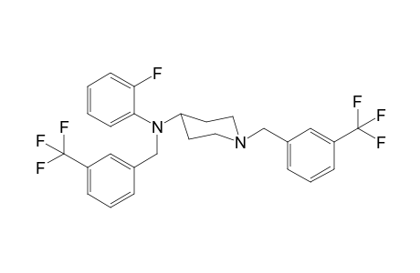 N-(2-Fluorophenyl)-N,1-bis-([3-(trifluoromethyl)phenyl]methyl)piperidin-4-amine