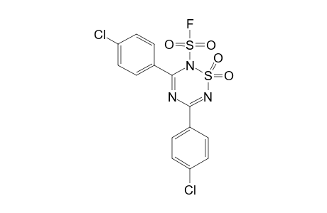 3,5-bis(4-chlorophenyl)-1,1-diketo-1,2,4,6-thiatriazine-2-sulfonyl fluoride