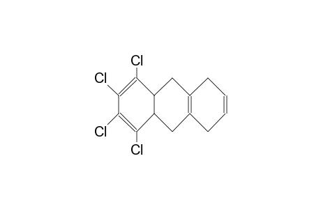 1,2,3,4-Tetrachloro-cis-4a,5,8,9,9a,10-hexahydro-anthracene