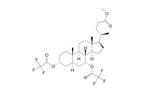 3.alpha.,12.alpha.-di-(trifluoroacetoxy)-cholanoate