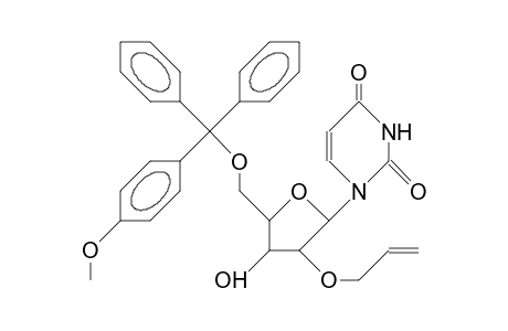 1-(5-O-<4-Monomethoxy-trityl>-2'-O-allyl-B-D-arabinofuranosyl)-uracil