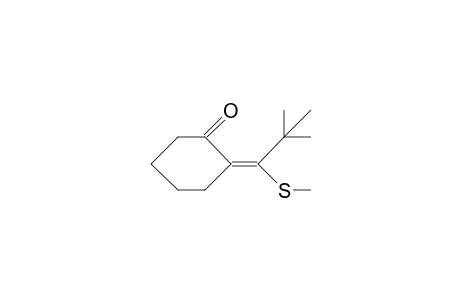 2-(2,2-Dimethyl-1-methylthio-propylidene)-cyclohexanone