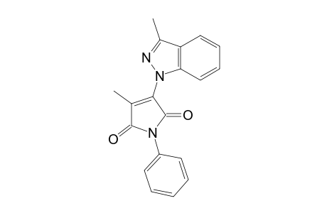 3-Methyl-4-(3-methyl-1H-indazol-1-yl)-1-phenyl-1H-pyrrole- 2,5-dione