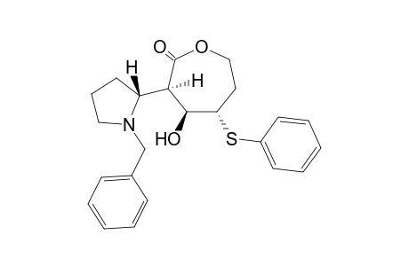 (3R,4S,5S)-3-[(2R)-1-benzylpyrrolidin-2-yl]-4-hydroxy-5-(phenylthio)oxepan-2-one