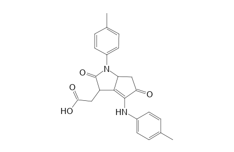 (4'-p-Methylanilino-1'-p-methylphenyl-2',5'-dioxo-1',2',3',5',6',6'a-hexahydrocyclopenta[b]pyrro-3'-yl)acetic Acid