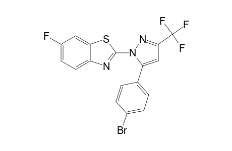 1-(6'-FLUOROBENZOTHIAZOL-2'-YL)-5-(PARA-BROMOPHENYL)-3-TRIFLUOROMETHYL-PYRAZOLE
