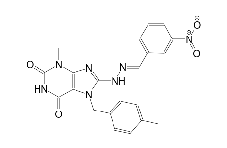 3-nitrobenzaldehyde [3-methyl-7-(4-methylbenzyl)-2,6-dioxo-2,3,6,7-tetrahydro-1H-purin-8-yl]hydrazone