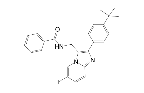 N-[[2-(4-tert-butylphenyl)-6-iodanyl-imidazo[1,2-a]pyridin-3-yl]methyl]benzamide