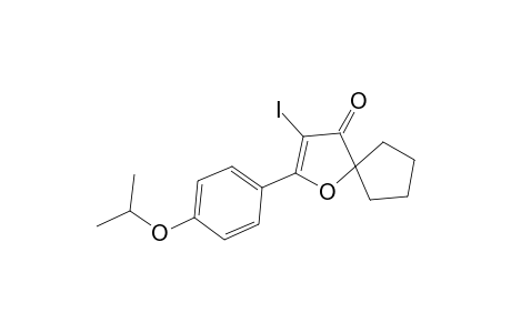 3-Iodo-2-(4-isopropoxyphenyl)-1-oxaspiro[4.4]non-2-en-4-one