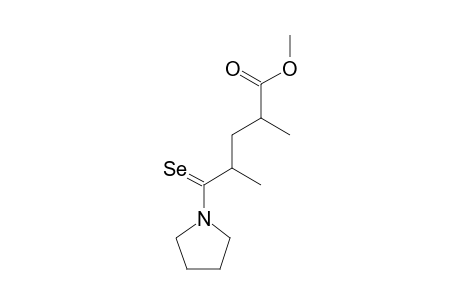 1-(2,4-DIMETHYL-4-METHOXYCARBONYL-1-SELENOXOBUTYL)-PYRROLIDINE;MAJOR-ISOMER