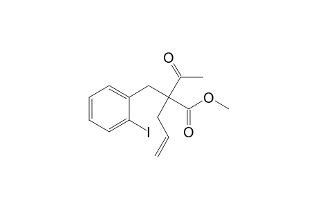 2-Acetyl-2-(2-iodobenzyl)pent-4-enoic acid methyl ester